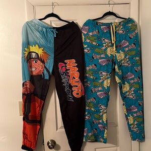 Bundle Deal-Men’s XL Naruto Joggers/Sleep Pant and Men’s L Sesame Street Pajamas